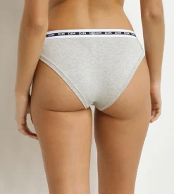 Culotte femme Gris Chiné ceinture fine Dim Icons