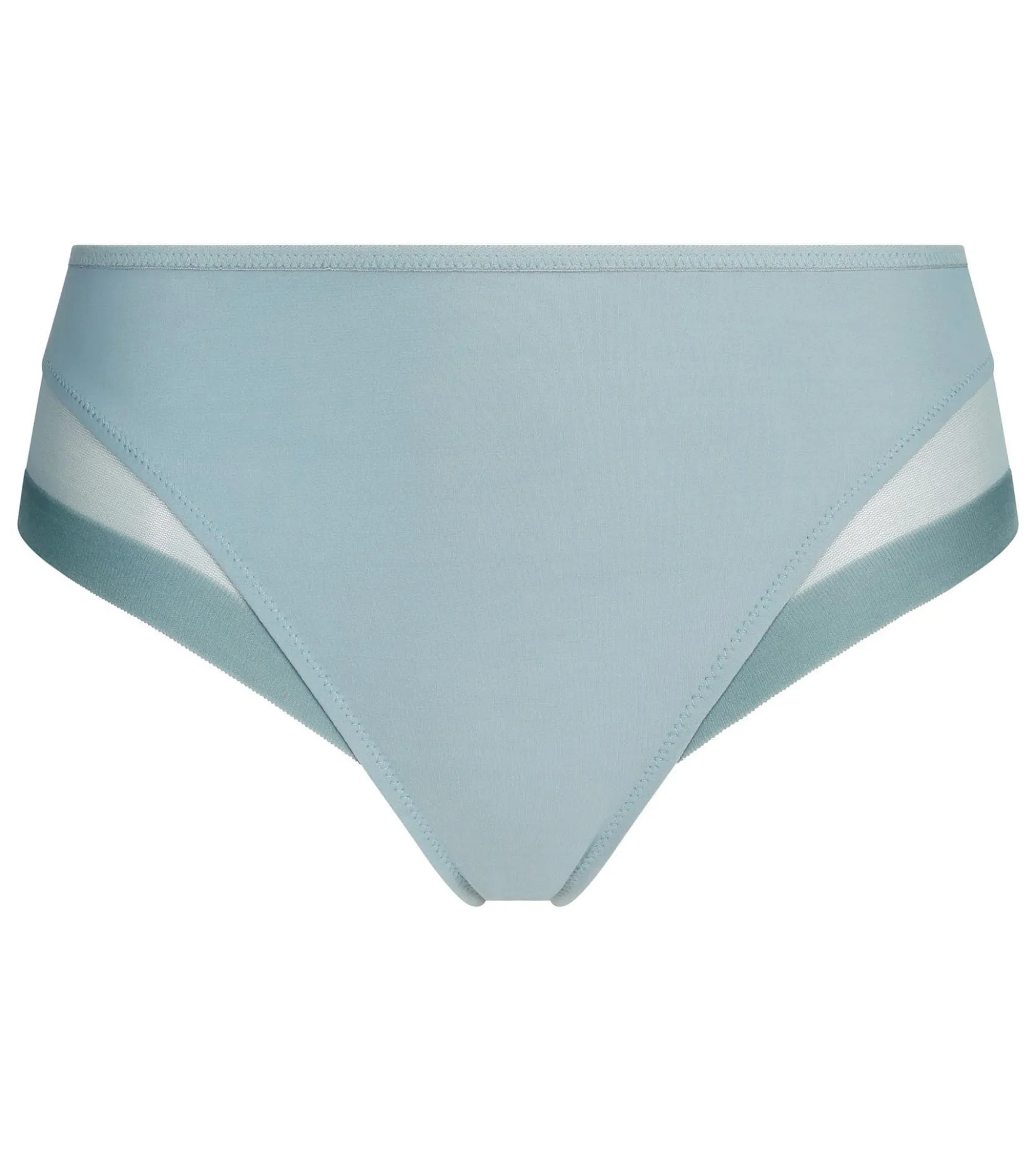 Culotte femme microfibre et tulle sauge Dim Generous