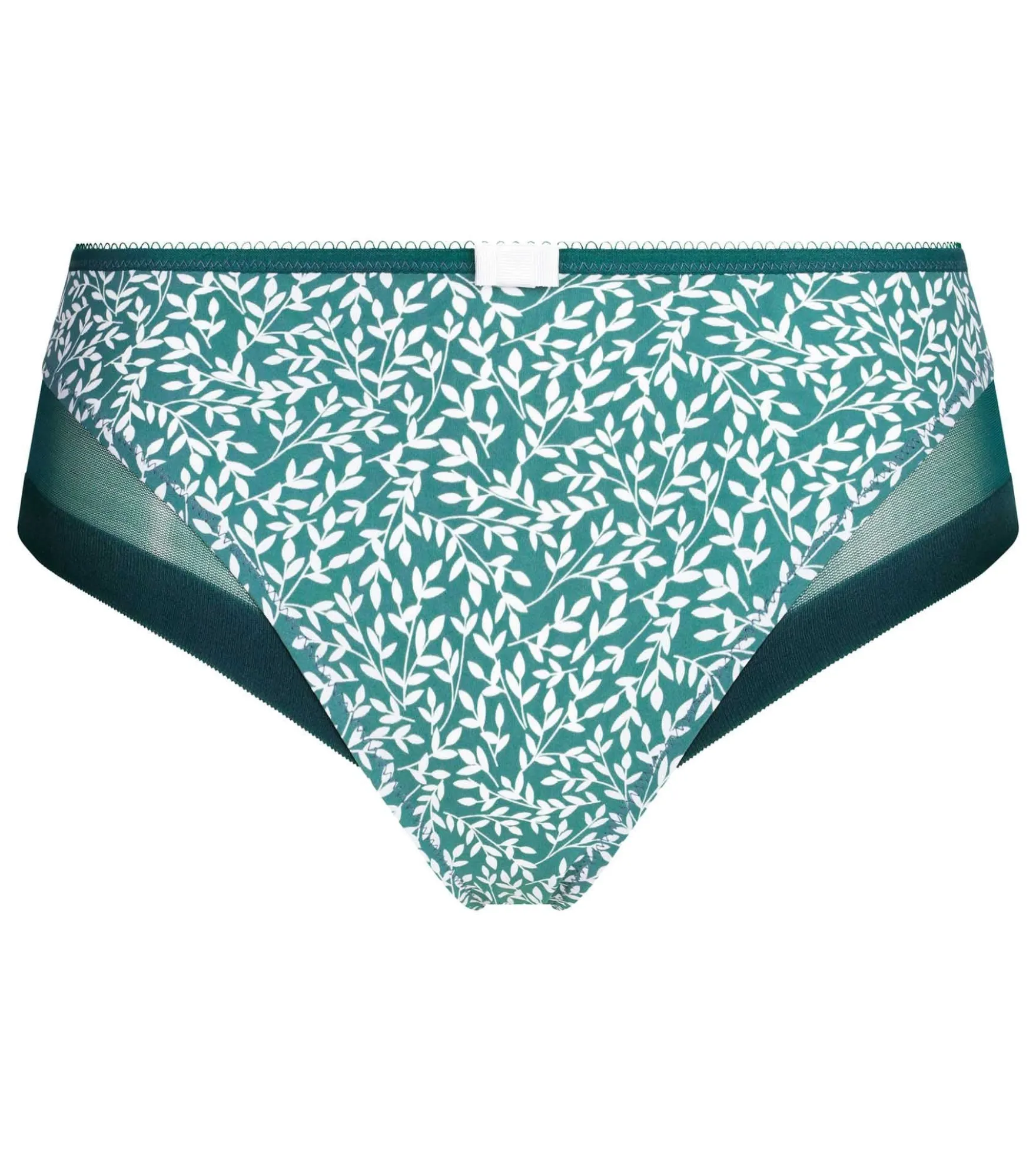 Culotte femme microfibre et tulle vert hydro Dim Generous