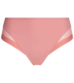 Culotte femme semi-transparente en microfibre rose Dim Generous