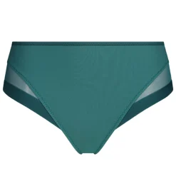 Culotte femme semi-transparente en microfibre verte Dim Generous