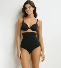 Culotte femme taille haute seconde peau Noir Dim Silhouette Seconde peau