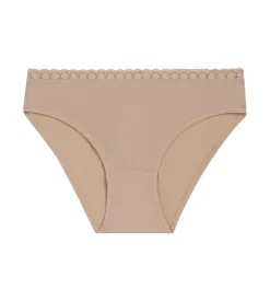 Culotte fille en microfibre et dentelle Nude Daily