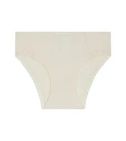 Culotte fille en microfibre et dentelle Ivoire Daily