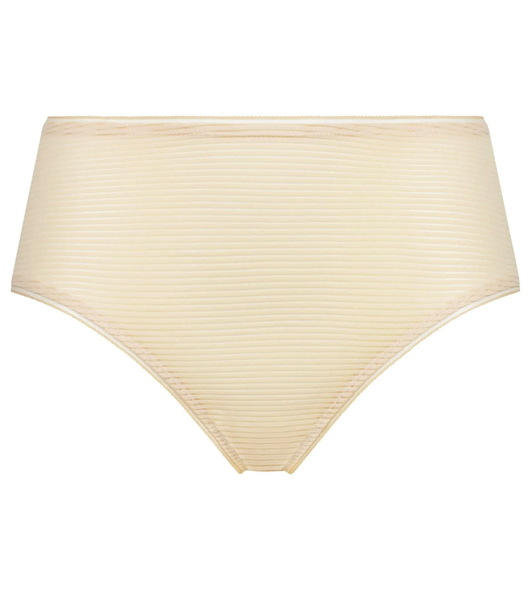 Culotte haute femme à rayures Beige Dim x Ines de La Fressange