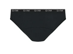 Culotte menstruelle coton bio Noir Flux moyen abondant Dim Protect