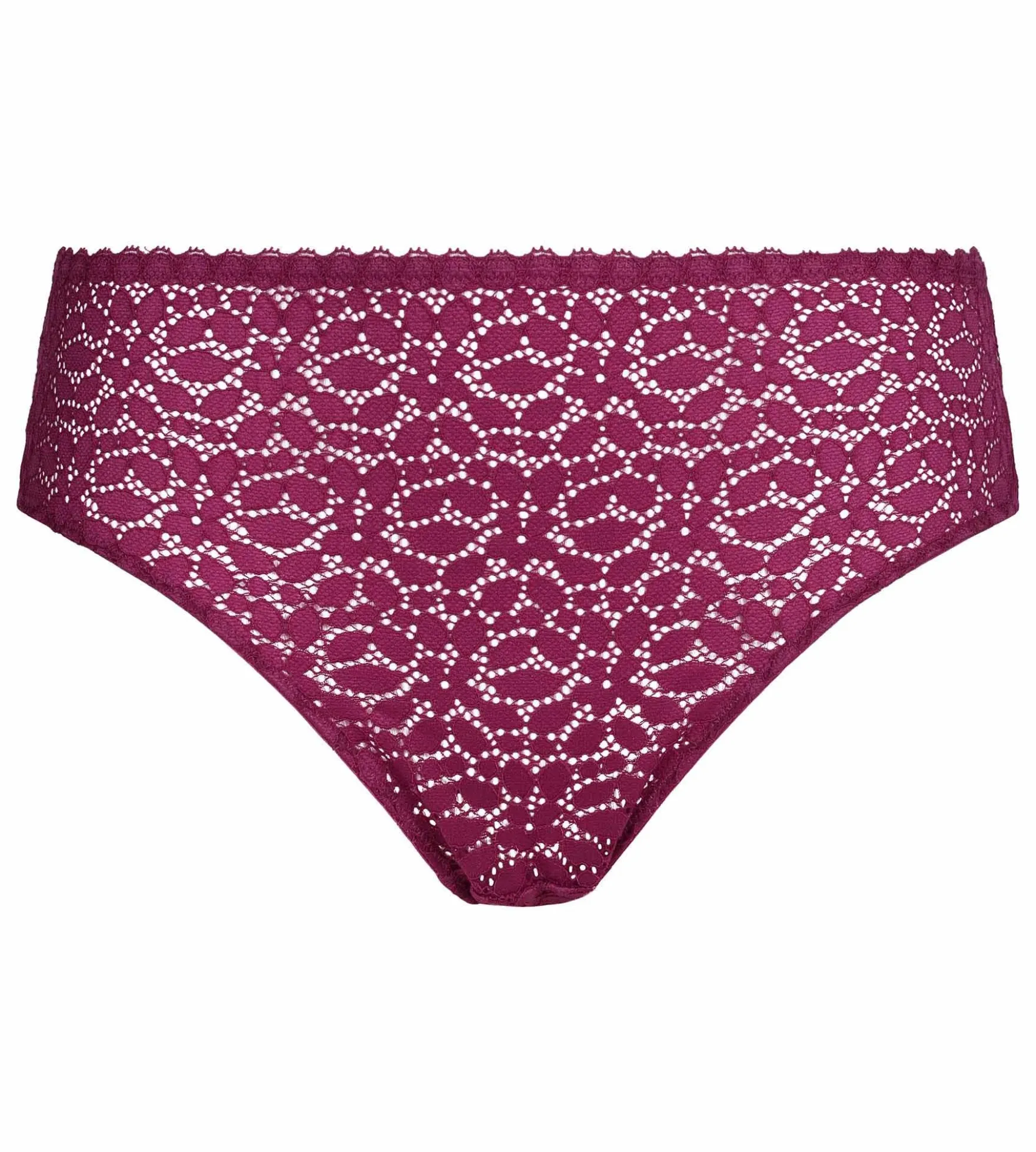 Culotte midi en dentelle florale fruits rouges Daily Dentelle
