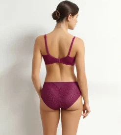 Culotte midi en dentelle florale fruits rouges Daily Dentelle
