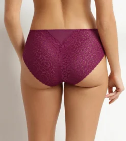 Culotte midi en dentelle florale fruits rouges Daily Dentelle
