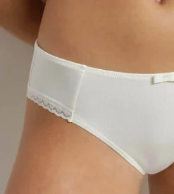 Culotte midi femme en coton Ivoire Daily Coton