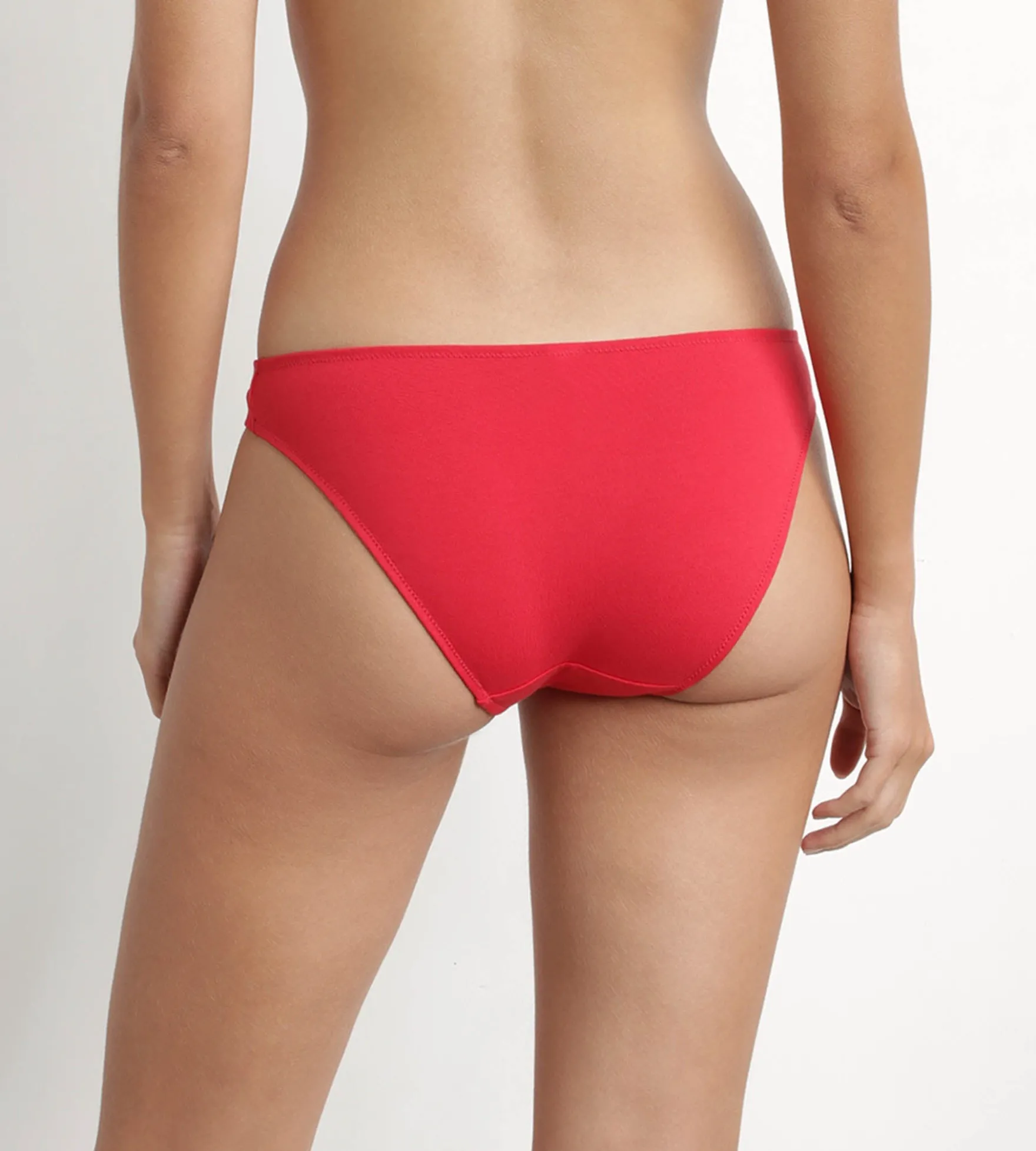Culotte midi pour femme en coton Rouge Chéri Dim Daily