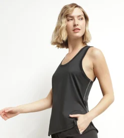 Débardeur de sport femme en viscose noire Dim Move