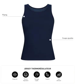 Débardeur de sport femme thermorégulateur Bleu Dim Move