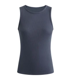 Débardeur femme en maille côtelée Gris Dim Thermal