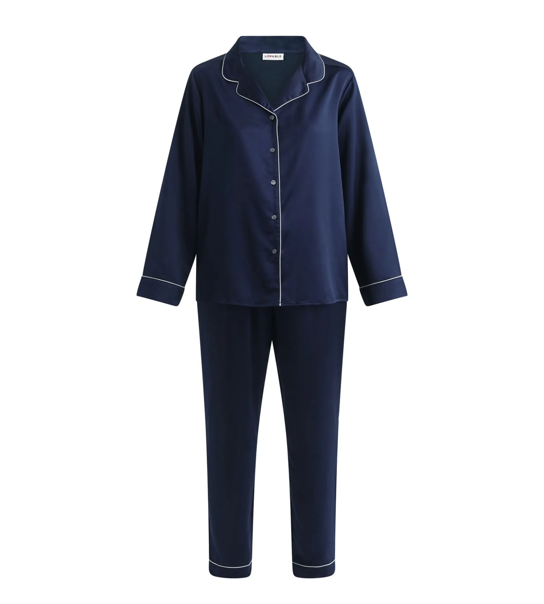 Ensemble pyjama pantalon femme Bleu Minuit Don’t Disturb