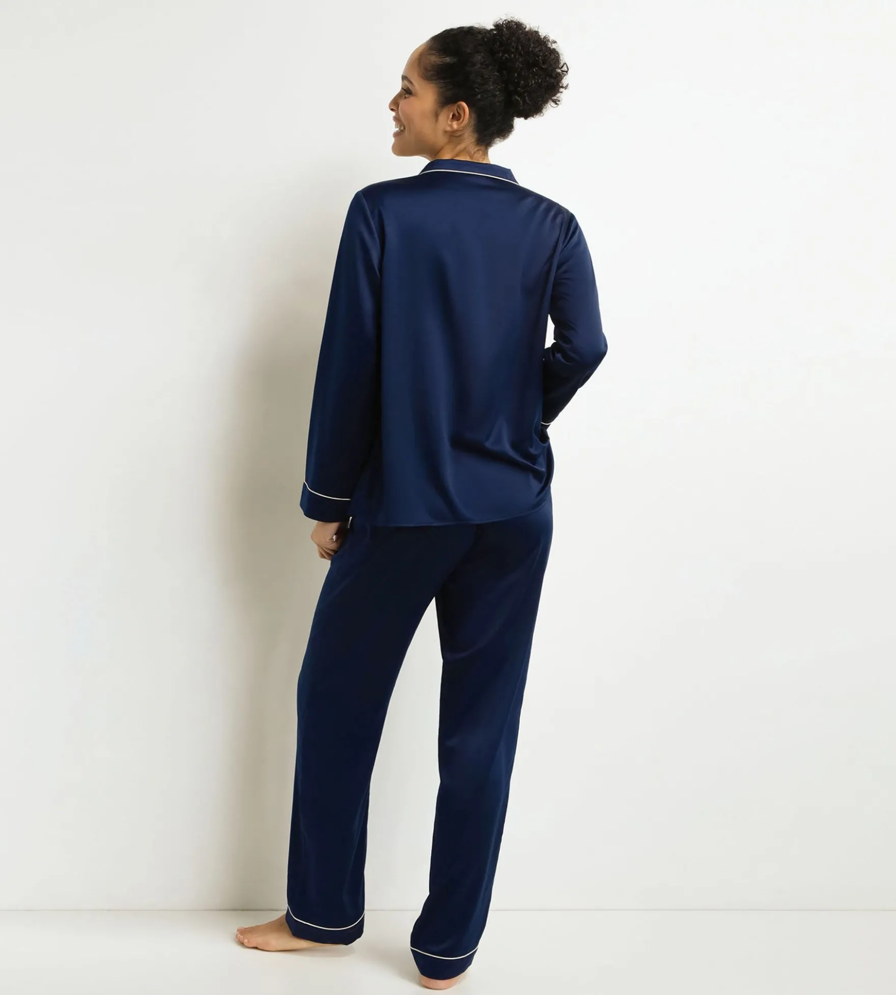 Ensemble pyjama pantalon femme Bleu Minuit Don’t Disturb