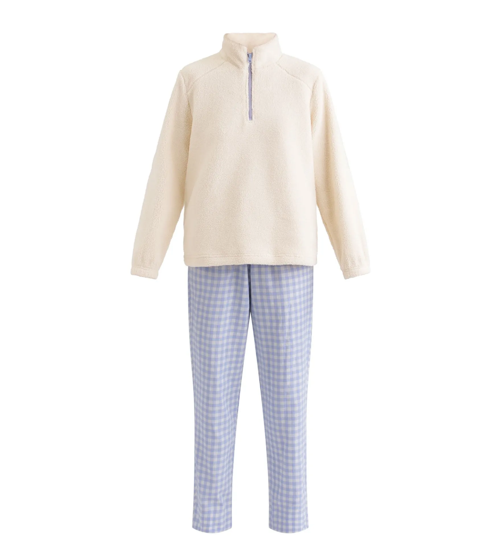 Ensemble pyjama pantalon femme Bleu Gris Dim Warm