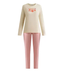Ensemble pyjama pantalon femme Beige Don’t Disturb