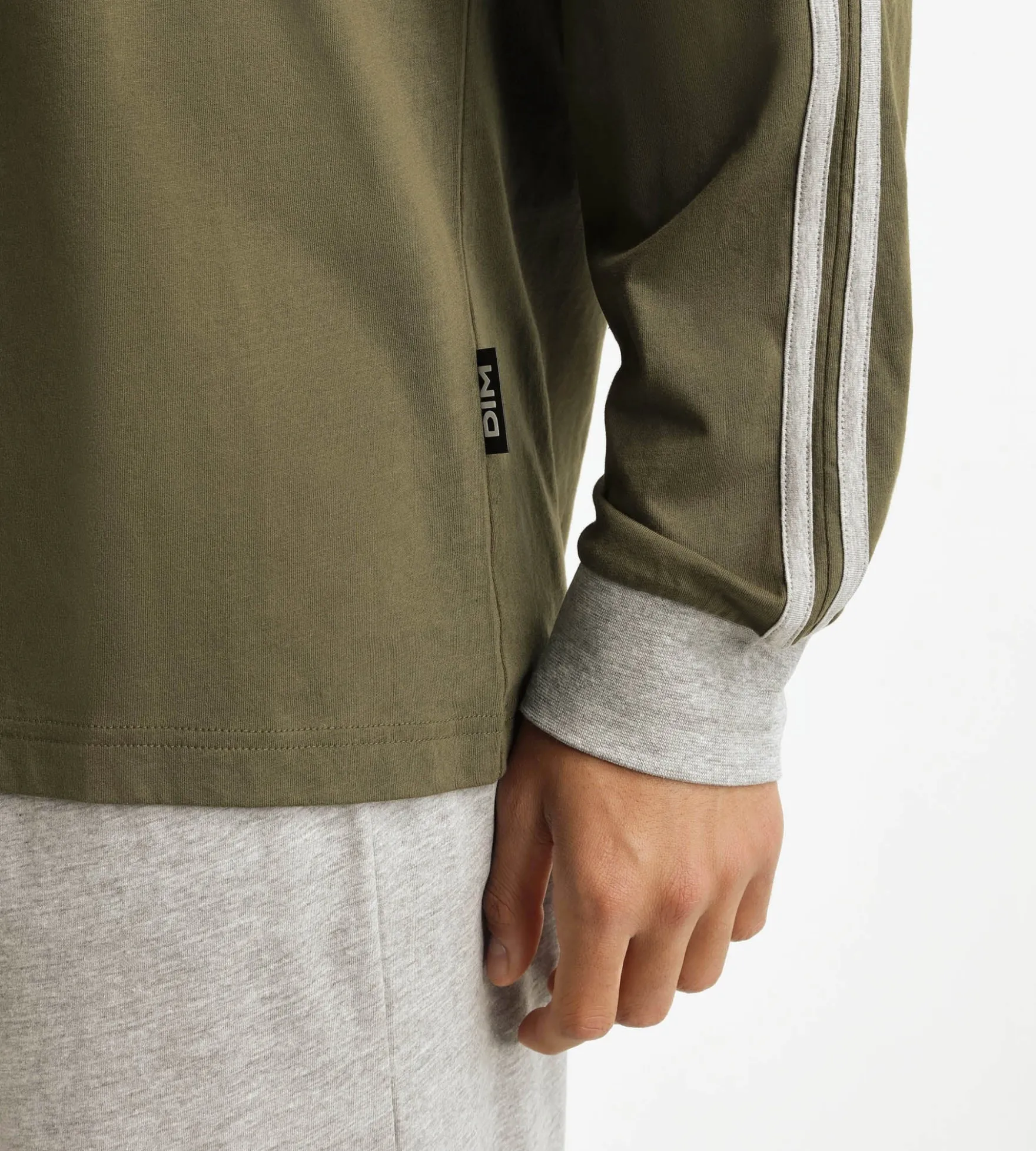 Ensemble pyjama pantalon homme militaire Dim Jersey