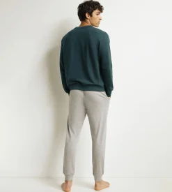 Ensemble pyjama pantalon homme Gris Vert Dim