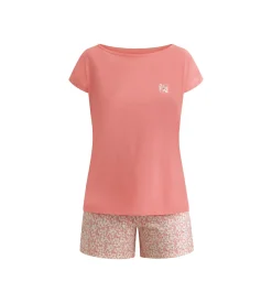 Ensemble pyjama short femme Pêche à fleurs Don’t Disturb