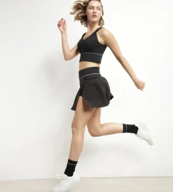 Jupe short de sport femme en microfibre Noire Dim Move