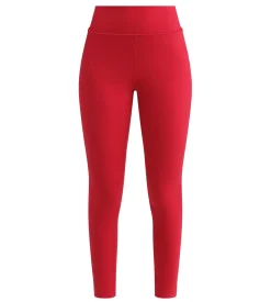 Legging de sport femme en microfibre sculptante Rouge Dim Move