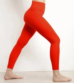 Legging de sport femme en microfibre Orange Dim Move