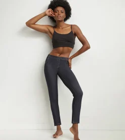 Legging femme effet jean Bleu Marine avec poches Dim Relax & Go