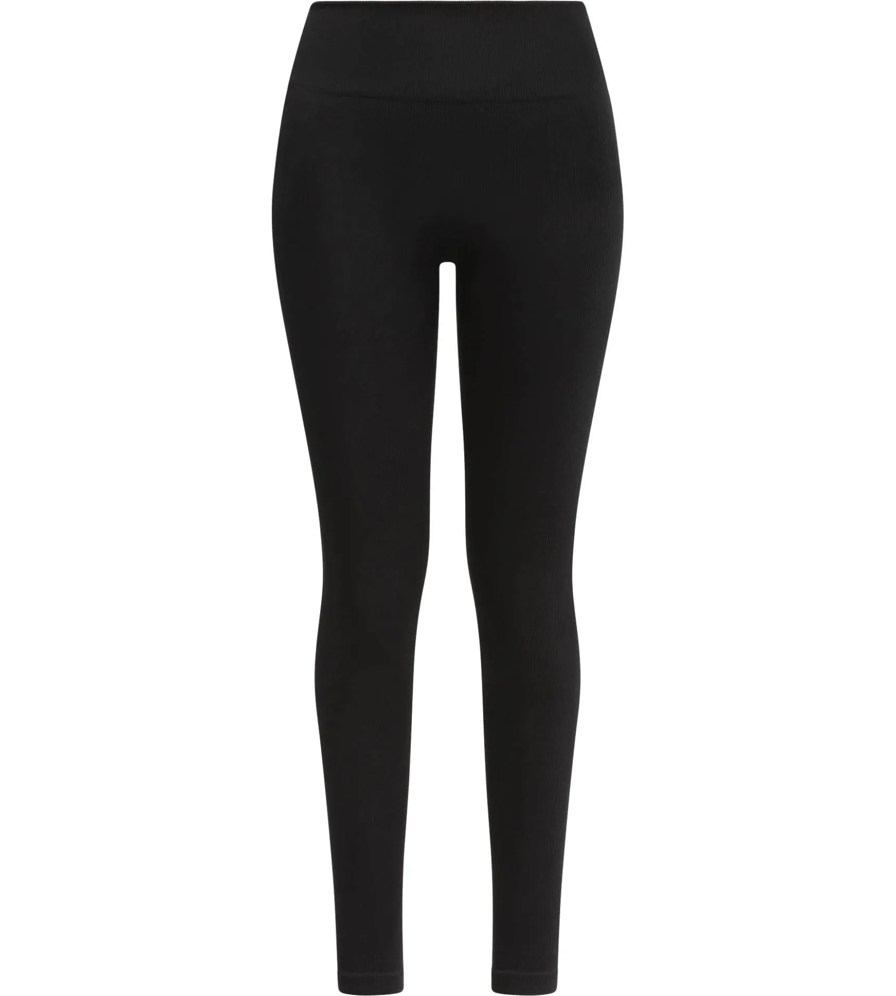 Legging femme Noir côtelé à ceinture extra large Dim Relax & Go