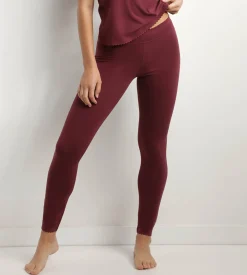 Legging femme opaque en coton stretch Rubis Foncé Body Touch Easy