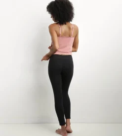 Legging femme opaque en coton stretch Noir Body Touch Easy
