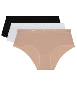 Lot de 3 Boxers blanc/peau/noir Les Pockets Coton