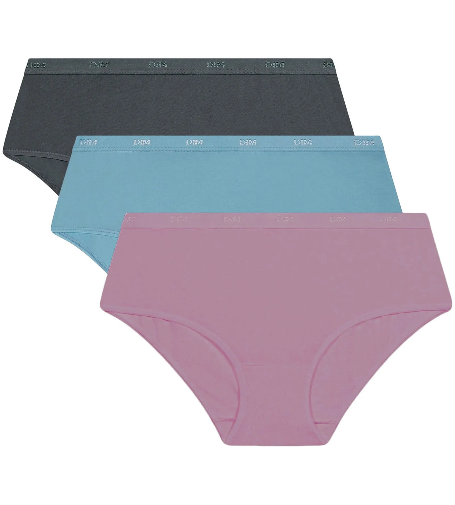 Lot de 3 boxers femme Bleu, Violet, Gris Les Pockets Ecodim