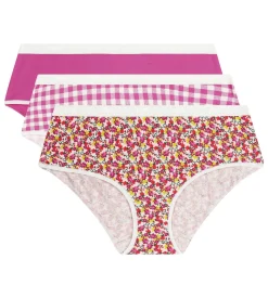 Lot de 3 boxers femme coton stretch motif vichy Les Pockets