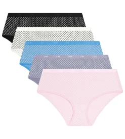 Lot de 5 boxers femme coton stretch logo Dim Les Pockets