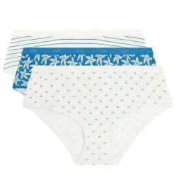 Lot de 3 boxers femme coton stretch motif marin Les Pockets