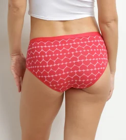 Lot de 5 boxers femme coton stretch motif cœur Les Pockets