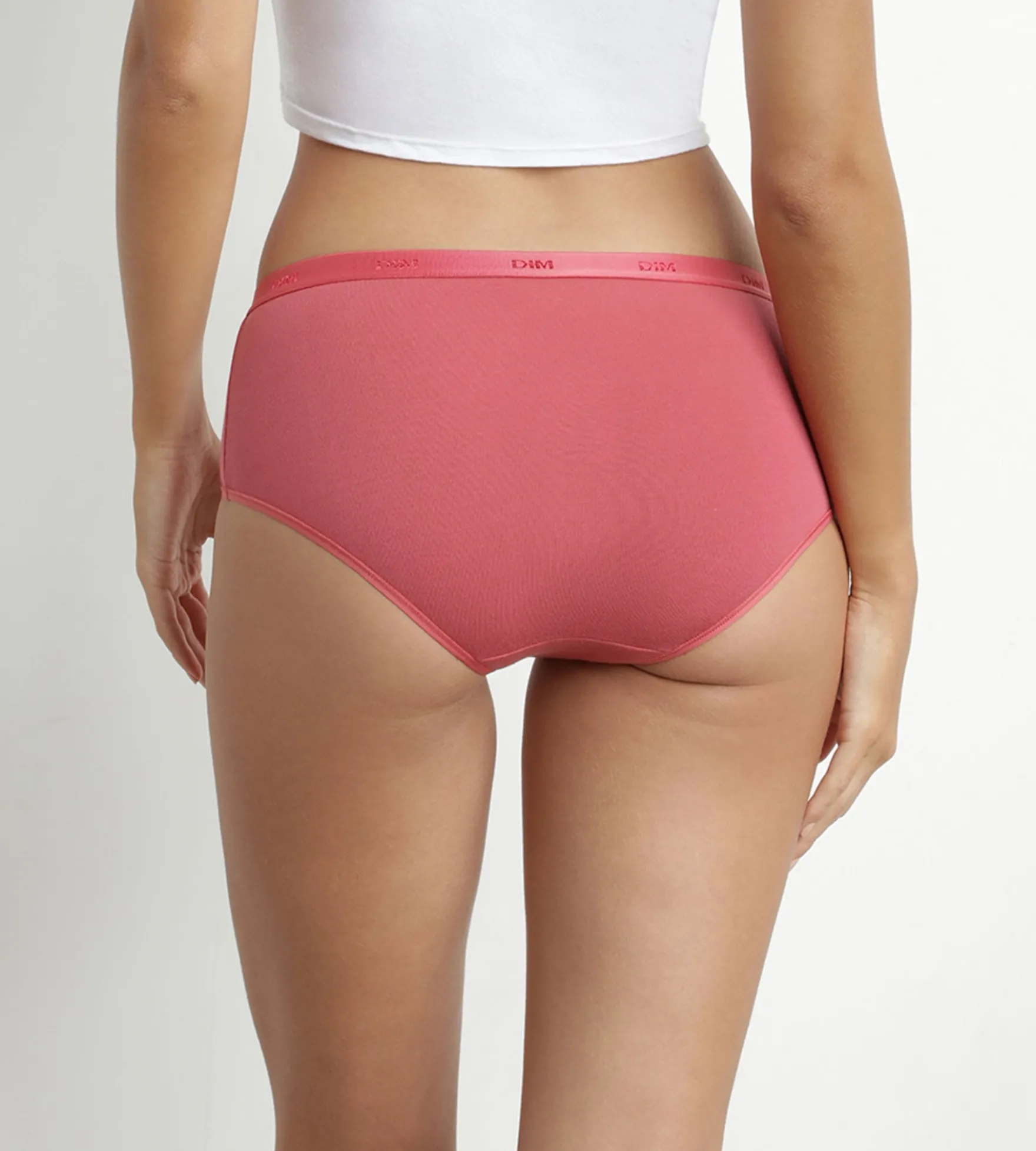 Lot de 5 boxers femme coton stretch Bleu Beige Rose Les Pockets Ecodim