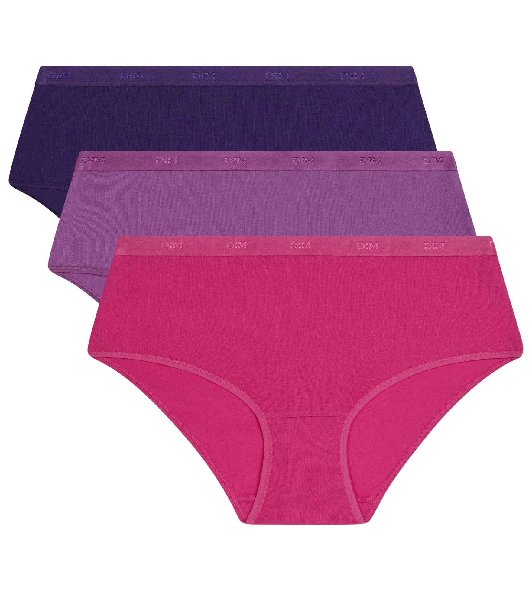 Lot de 3 boxers femme Violet Les Pockets Ecodim