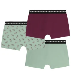 Lot de 3 boxers garçon coton stretch Cuivre à motifs EcoDim Mode