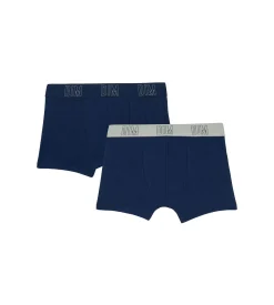 Lot de 2 boxers garçon en coton bio Bleu Marine Dim Skin Care