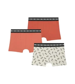 Lot de 3 boxers garçon à motifs Soda Orange Dim Coton Stretch