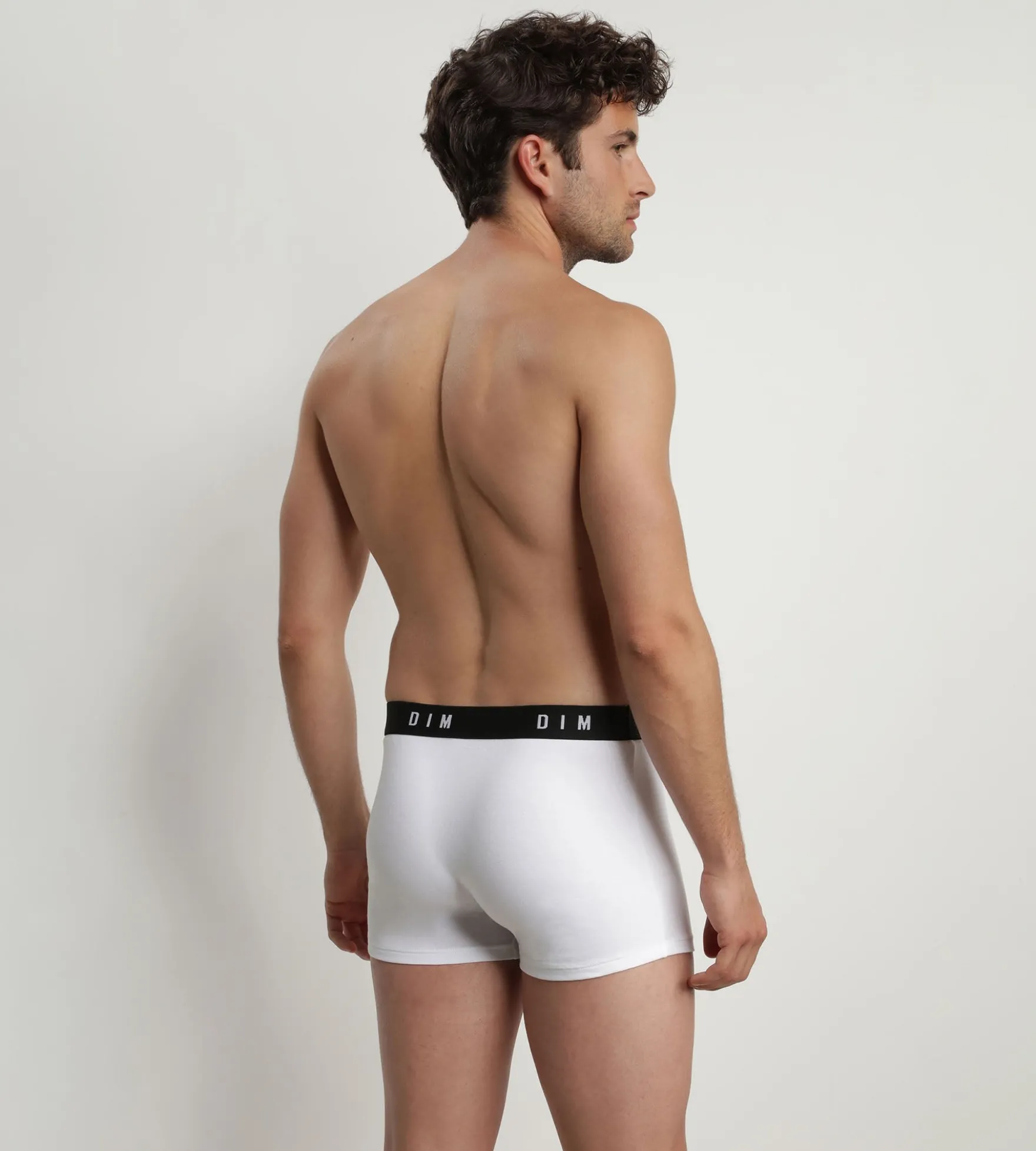 Lot de 2 boxers homme coton stretch ceinture rétro Noir Dim Originals