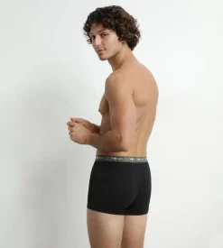 Lot de 3 boxers homme en coton Bleu Orange Dim Coton Stretch