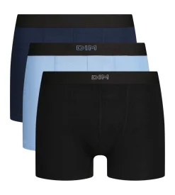 Lot de 3 boxers homme en coton Noir Bleu Ultra doux