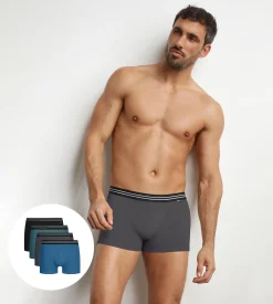 Lot de 4 boxers homme en coton stretch Rivière EcoDim