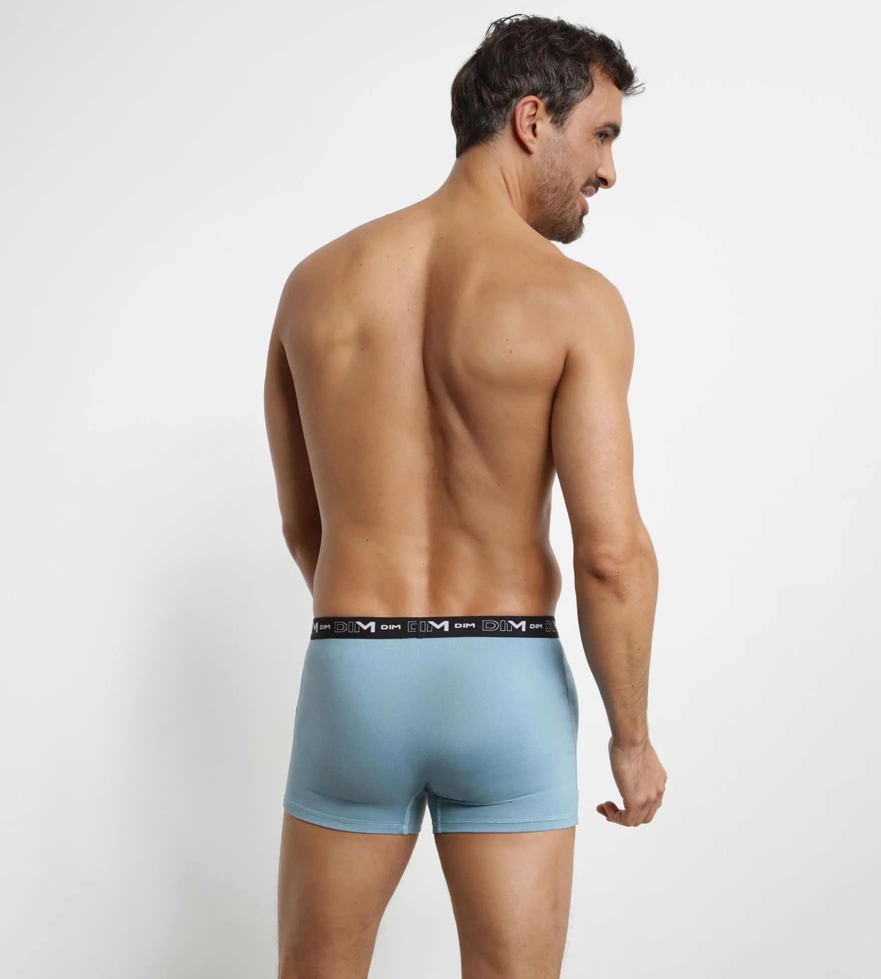 Lot de 3 boxers homme Intemporel Bleu Ciel Dim Coton Stretch