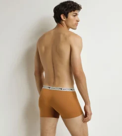 Lot de 3 boxers homme Kaki Ocre Bleu Coton Stretch Bio