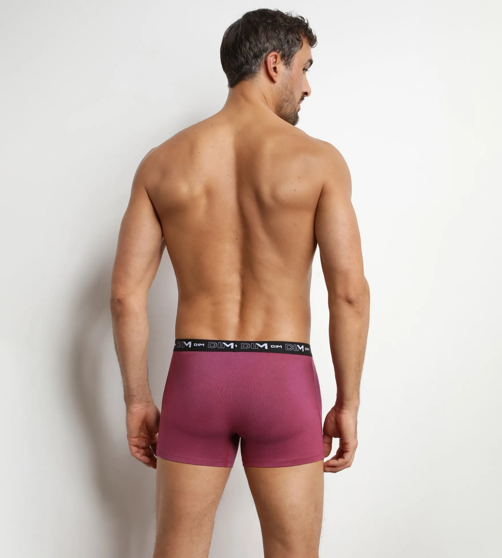 Lot de 3 boxers homme Mauve Eclipse Dim Coton Stretch